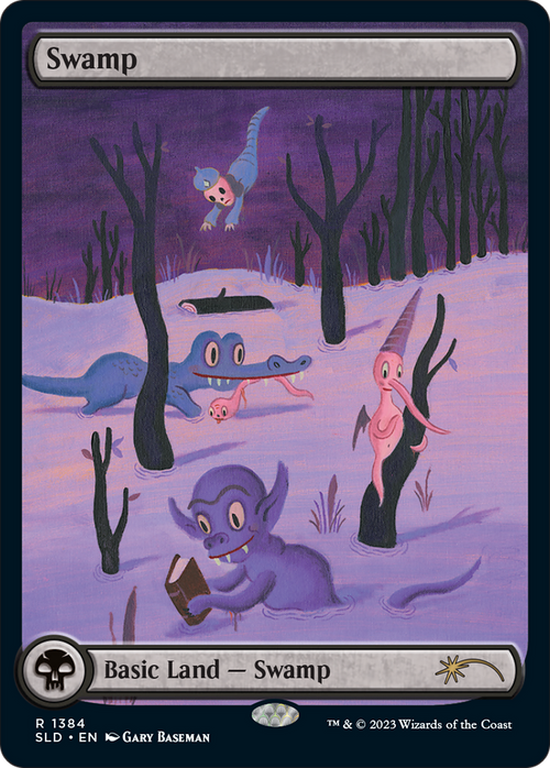 Swamp (1384) (SLD-1384) - Secret Lair Drop: (Full Art)