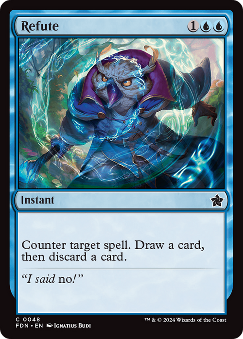 Refute (FDN-048) - Foundations Foil