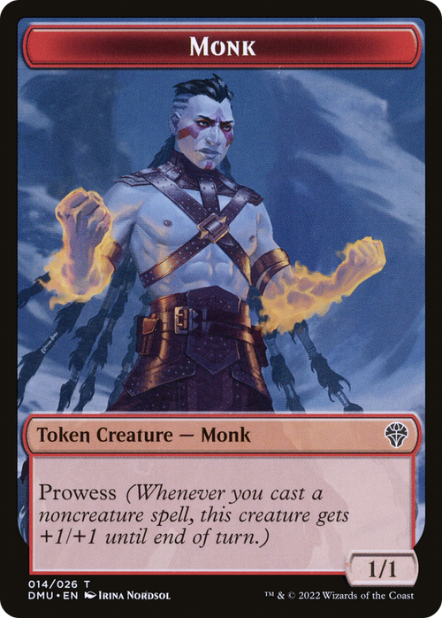 Monk Token (DMU-014) - Dominaria United Tokens