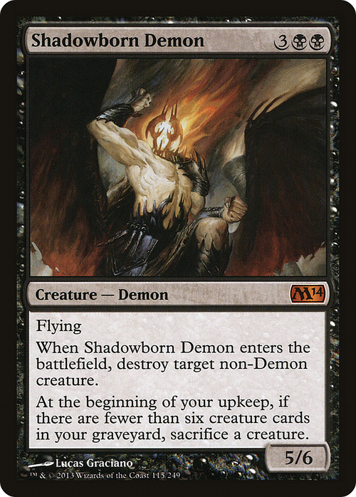 Shadowborn Demon (M14-115) - Magic 2014