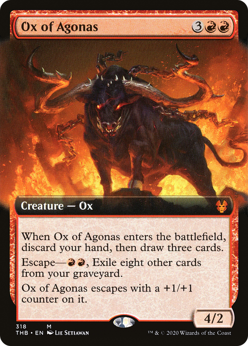 Ox of Agonas (Extended Art) (THB-318) - Theros Beyond Death: (Extended Art)