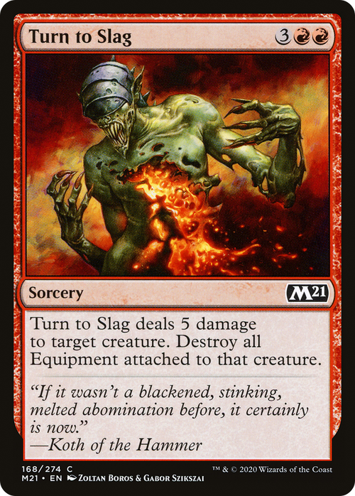 Turn to Slag (M21-168) - Core Set 2021