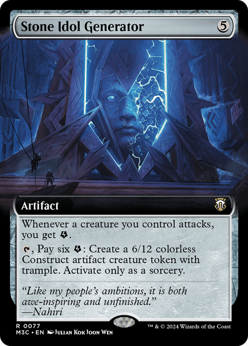 Stone Idol Generator (Extended Art) (M3C-077) - Modern Horizons 3 Commander: (Extended Art)