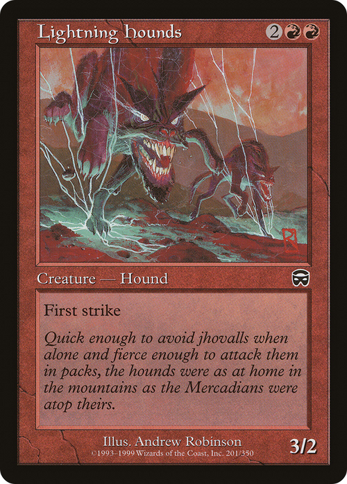 Lightning Hounds (MMQ-201) - Mercadian Masques Foil