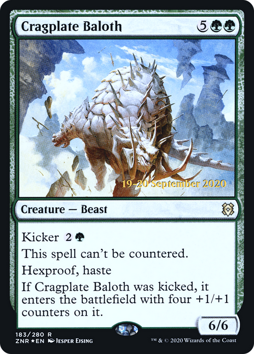 Cragplate Baloth (PRE-183S) - Zendikar Rising Promos Foil