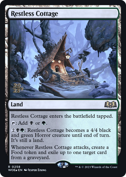 Restless Cottage (PRE-258) - Wilds of Eldraine Promos Foil