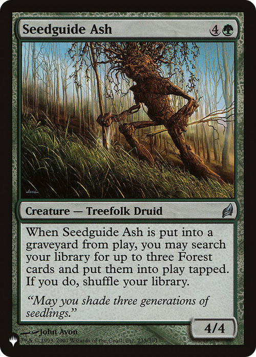 Seedguide Ash (LIST-235/301) - The List