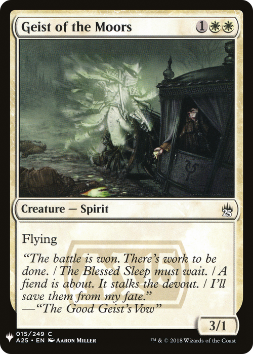 Geist of the Moors (LIST-A25-15) - The List