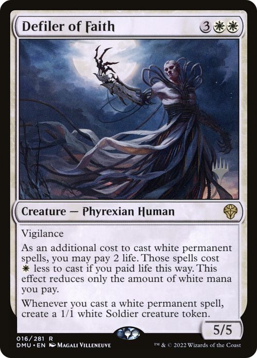 Defiler of Faith (PPDMU-016) - Dominaria United Promos Foil