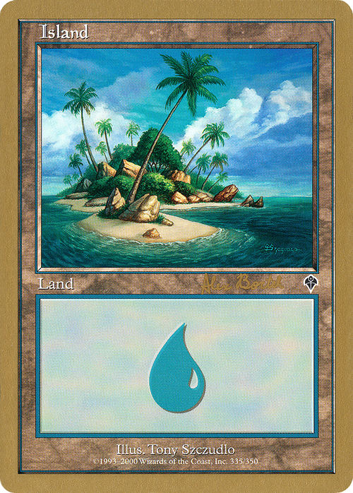 Island (335) - 2001 Alex Borteh (MMQ) (WCD-) - World Championship Decks 2001