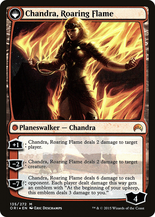 Chandra, Fire of Kaladesh (PRE-135S) - Magic Origins Promos: (originpwdfc) Foil