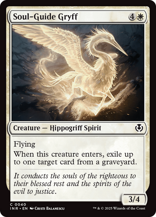 Soul-Guide Gryff (INR-040) - Innistrad Remastered Foil