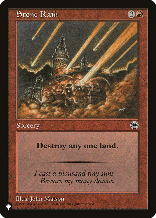 Stone Rain (LIST-POR-151) - The List
