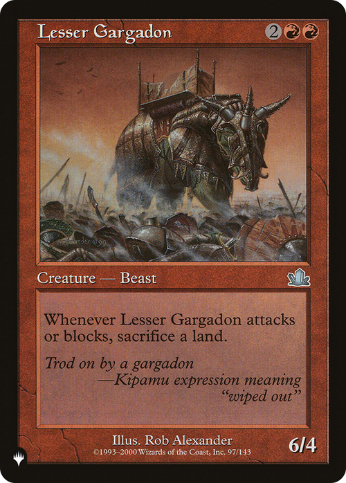 Lesser Gargadon (LIST-PCY-97) - The List