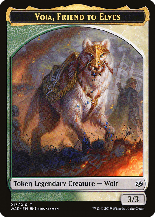 Voja, Friend to Elves Token (WAR-017) - War of the Spark Tokens
