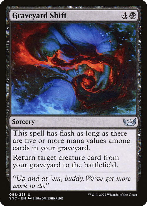 Graveyard Shift (SNC-081) - Streets of New Capenna Foil