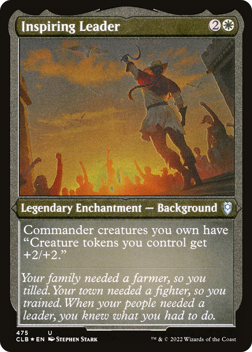 Inspiring Leader (Foil Etched) (CLB-475) - Commander Legends: Battle for Baldur's Gate Foil