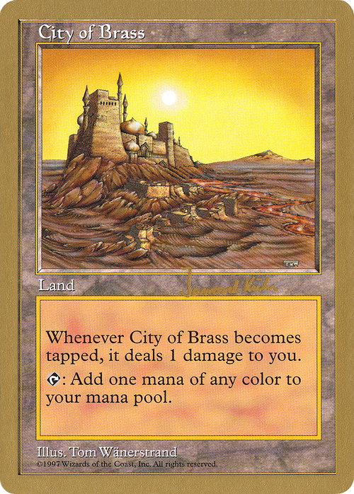 City of Brass - 1997 Janosch Kuhn (5ED) (WCD-) - World Championship Decks 1997