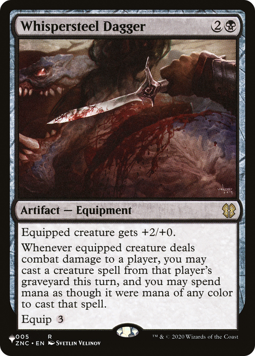 Whispersteel Dagger (LIST-005) - The List