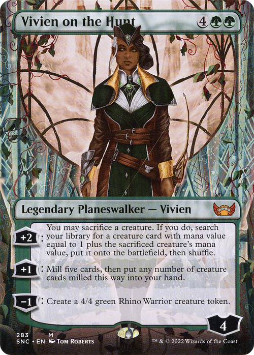 Vivien on the Hunt (Borderless) (SNC-283) - Streets of New Capenna Foil