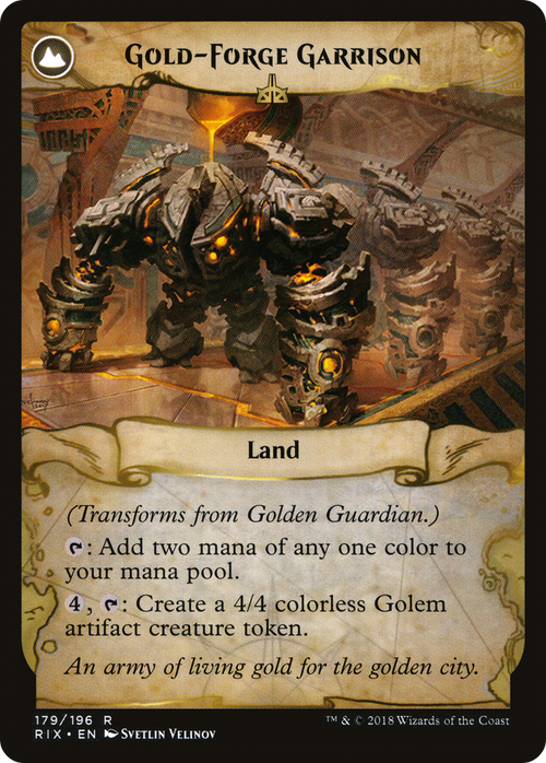 Golden Guardian (RIX-179) - Rivals of Ixalan: (compasslanddfc)