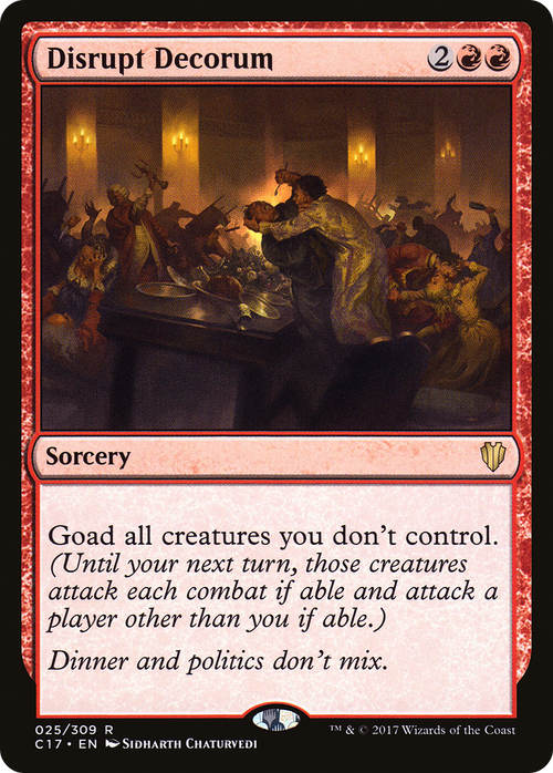 Disrupt Decorum (C17-025) - Commander 2017