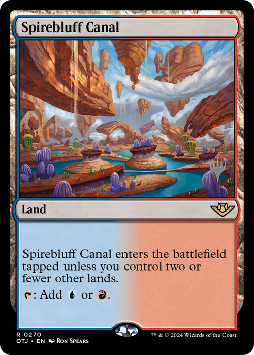Spirebluff Canal (PPOTJ-270) - Outlaws of Thunder Junction Promos Foil