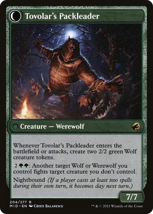 Tovolar's Huntmaster (MID-204) - Innistrad: Midnight Hunt: (Double Faced Transform) Foil