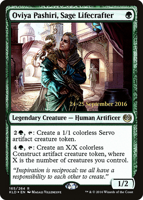 Oviya Pashiri, Sage Lifecrafter (PRE-165S) - Kaladesh Promos Foil