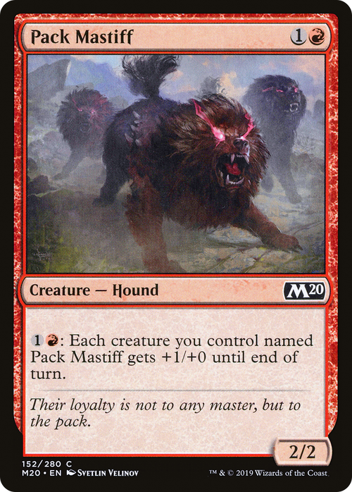 Pack Mastiff (M20-152) - Core Set 2020 Foil
