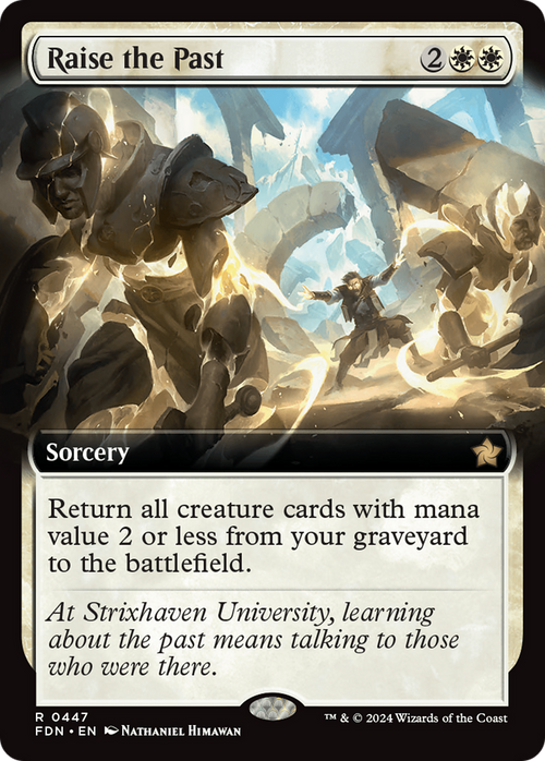 Raise the Past (Extended Art) (FDN-447) - Foundations: (Extended Art) Foil