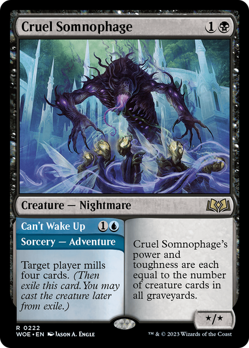 Cruel Somnophage (WOE-222) - Wilds of Eldraine Foil
