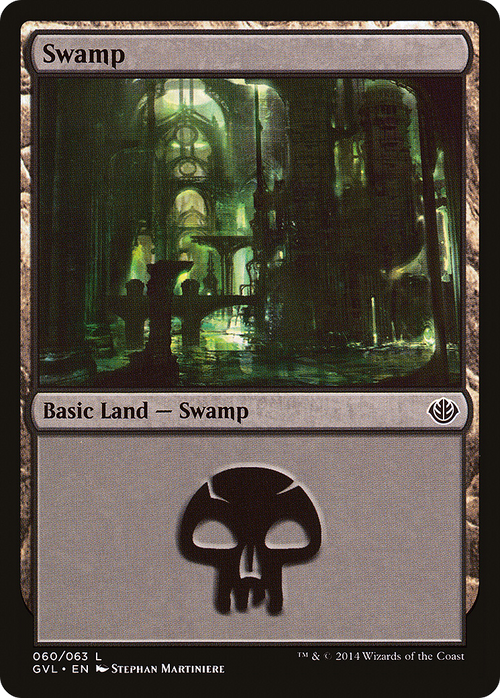 Swamp (60) (Garruk vs Liliana) (DD3-060) - Duel Decks Anthology: Garruk vs. Liliana