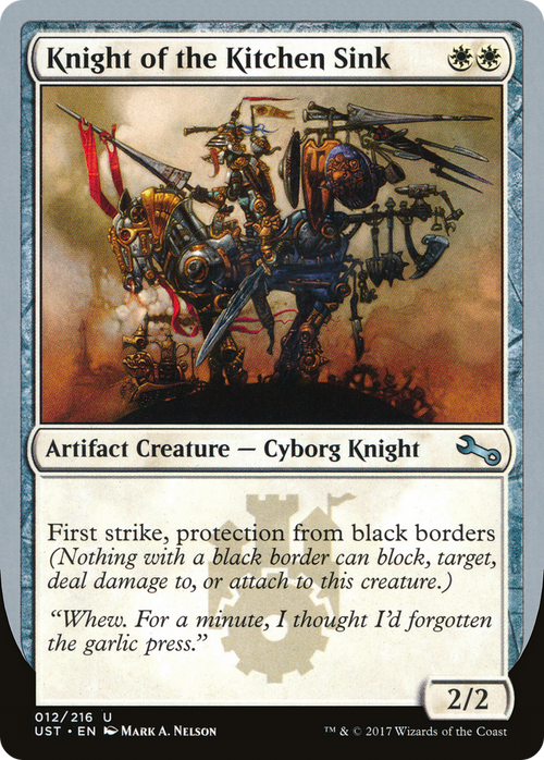 Knight of the Kitchen Sink (A) (UST-12A) - Unstable