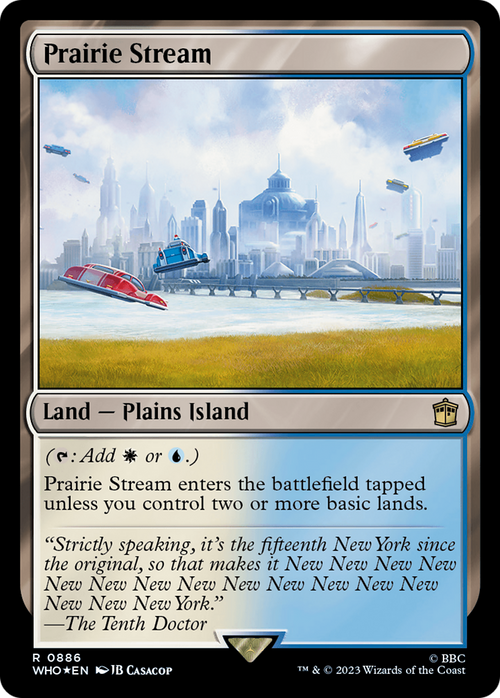 Prairie Stream (Surge Foil) (WHO-886) - Doctor Who Foil