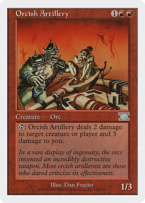 Orcish Artillery (6ED-196) - Classic Sixth Edition