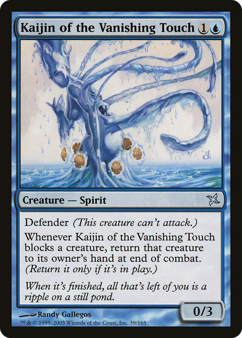 Kaijin of the Vanishing Touch (BOK-039) - Betrayers of Kamigawa Foil