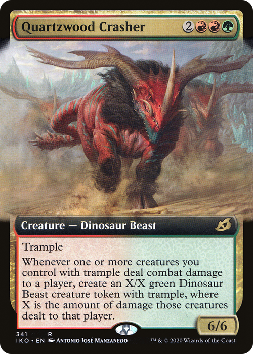 Quartzwood Crasher (Extended Art) (IKO-341) - Ikoria: Lair of Behemoths: (Extended Art)