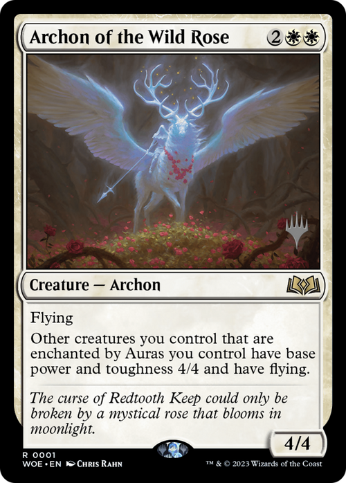 Archon of the Wild Rose (PPWOE-001) - Wilds of Eldraine Promos