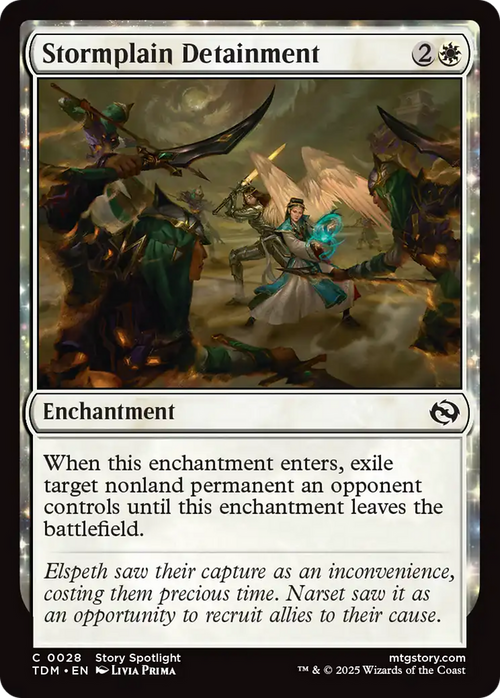Stormplain Detainment (TDM-028) - Tarkir: Dragonstorm: (enchantment)