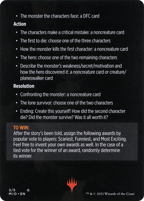 Into the Story: Horror Edition // Into the Story (cont'd) (MMID-003) - Innistrad: Midnight Hunt Minigames Foil