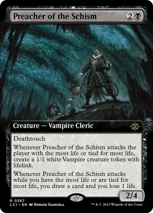 Preacher of the Schism (Extended Art) (LCI-367) - The Lost Caverns of Ixalan: (Extended Art)