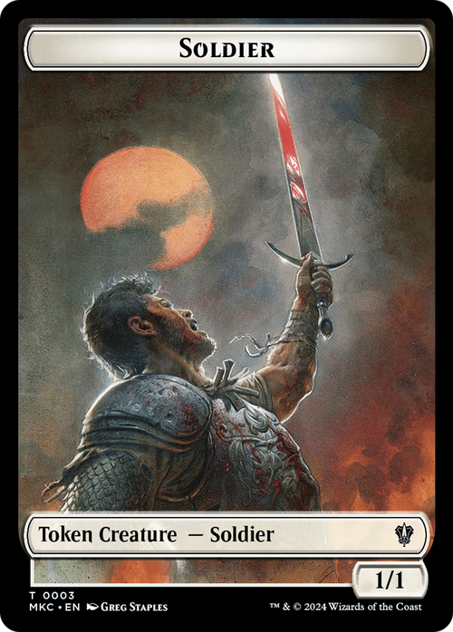 Soldier (TMKC-003) - Murders at Karlov Manor Commander Tokens Foil