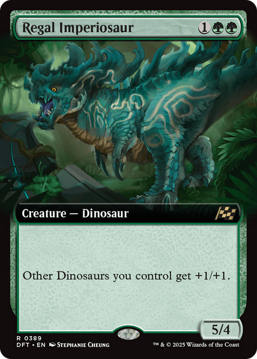 Regal Imperiosaur (Extended Art) (DFT-389) - Aetherdrift: (Extended Art) Foil