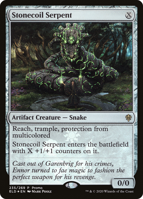 Stonecoil Serpent (MEDIA-235★) - Throne of Eldraine Promos Foil