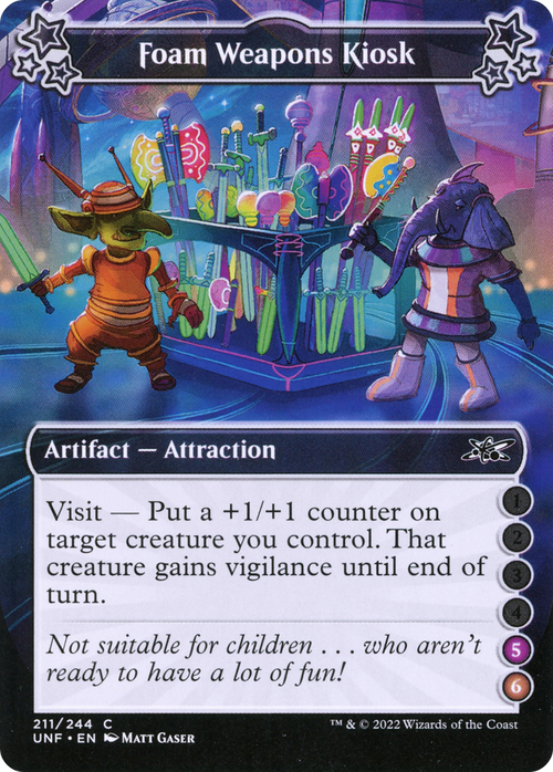 Foam Weapons Kiosk (5-6) (UNF-211) - Unfinity Foil