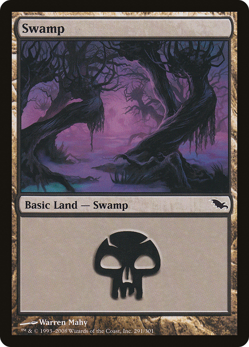 Swamp (291) (SHM-291) - Shadowmoor Foil