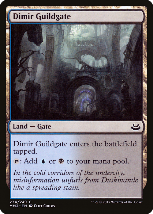 Dimir Guildgate (MM3-234) - Modern Masters 2017 Foil