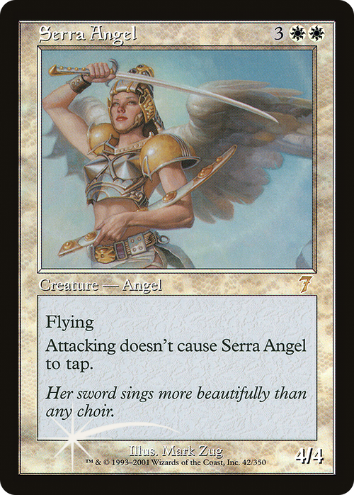 Serra Angel (7ED-042) - 7th Edition Foil