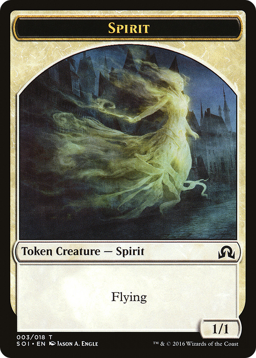 Spirit Token (SOI-003) - Shadows over Innistrad Tokens